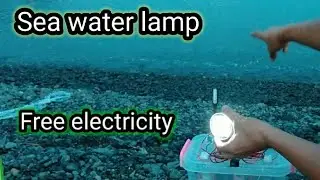 How to Generate Free Electricity using Sea Water | Salt water lamp