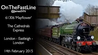 61306 takes on the Portsmouth Direct - The Cathedrals Express 14-02-15