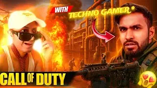 Playing with (TECHNO GAMERS )🤩 CALL of DUTY (CRAZY REACTION)😱 credit -@TechnoGamerzOfficial
