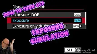 How to TURN OFF Exposure Simulation on the Canon R6 II