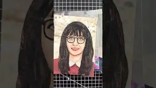 A series of portraits made from upcycled magazines inspired by New Girl