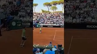 Stan Wawrinka Vs Laslo Đere- Set point- Court level Rome 2022