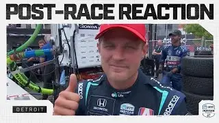 Marcus Ericsson on 'very big' first podium with Andretti Global at Detroit | INDYCAR