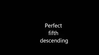 Perfect fifth descending
