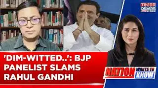 India-US Trade Deal Row: BJP Panelist Calls Rahul 'Dim-Witted,' Slams Congress As 'Jealous' | Watch