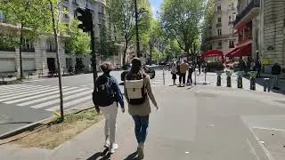 Wandering around in Paris streets and residential areas | Walking tour | Urban area