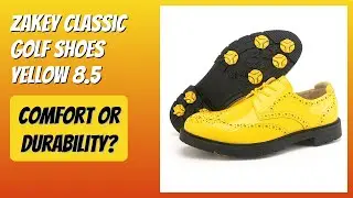 REVIEW (2026): Zakey Classic Golf Shoes Yellow 8.5. Features