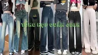 [SHOPEE HAUL] Tổng hợp quần Jeans, ch&acirc;n v&aacute;y jean d&agrave;i... nữ si&ecirc;u hack d&aacute;ng tr&ecirc;n Shopee Tik Tok P4