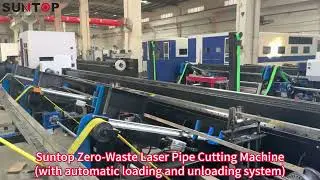 Suntop Zero-Waste Laser Pipe Cutting Machine - with automatic loading and unloading system