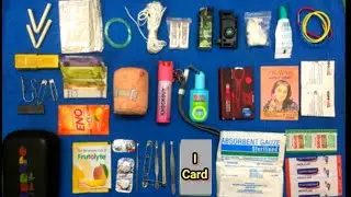 SURVIVAL + MEDICAL  KIT FOR CAMPING , OUTING & HIKING. (POCKET SIZE)