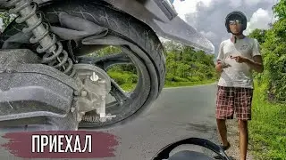 На СКУТЕРЕ по Суматре. Лопнуло колесо. Индийский океан и долина водопадов | СУМАТРА