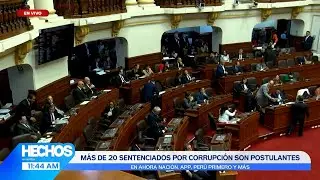 Hechos en Willax - ENE 14 - 2/3 - M&Aacute;S DE 20 SENTENCIADOS POR CORRUPCI&Oacute;N SON POSTULANTES | Willax
