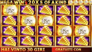 GOLD CASH FREE SPINS SLOT  MASSIVE BIG WIN & CRAZY MULTIPLIER BONUS