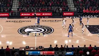 NBA LIVE 19 NEW PATCH 1.20! New York Knicks vs Atlanta Hawks - CPU SIM Full Game PS4 PRO - HD