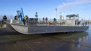 Aluminum barge with wheels - MULOT