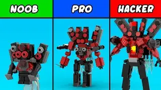 Skibidi Toilet LEGO: Building Upgrade Titan Speakerman | NOOB PRO HACKER | Episode 70 | Tutorial