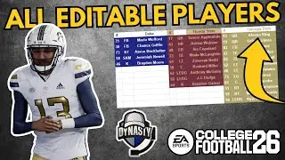 EVERY PLAYER YOU CAN EDIT IN COLLEGE FOOTBALL 26!