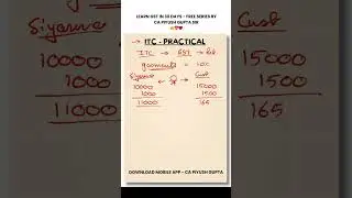 Day 12 - Free GST Complete Course - ITC Calculation Part 2 - taxation accountant commerce