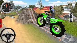 Мотоцикл для мотокросса по бездорожью №1 - геймплей Offroad Outlaws для Android / iOS