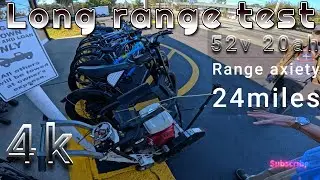 52v 20ah Range test crazy ebike range anxiety my thoughts