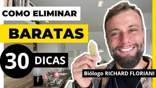 Mais de 30 dicas para ELIMINAR BARATAS em casas! Bi&oacute;logo - Richard Floriani
