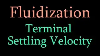Fluidization: Terminal Settling Velocity - definition and derivation