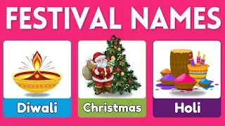 Festivals Name in English 🌍 | World & Indian Festivals for Kids