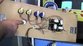 Inside a Fix It Felix Jr arcade cabinet