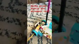 spike prime Battle Bot movement test! #music #coding #spikeprime #robotics