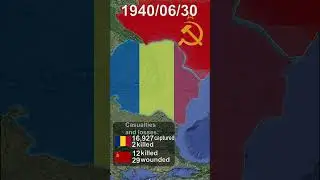 Soviet occupation of Bessarabia and Northern Bukovina #history #map #romania #ww2