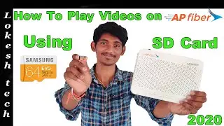 No internet | how to Play Videos on AP Fibernet using an SD card and USB | in 2020