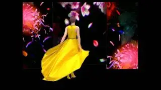 CLO 3D I Virtual Fashion Runway-Wind Effect Animation in clo 3D 2025
