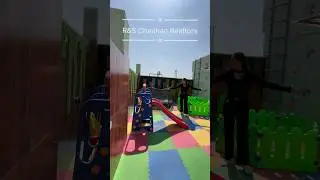 Common terrace with ~Gym~Sitting Area ~Kids play section ~Play Section ~Mini Garden #ytshorts #3bhk