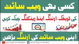 How to Check Website Traffic, Earning And Ranking || PK24JOBS