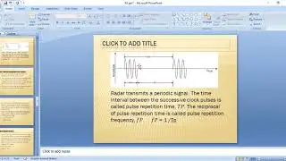 Introduction of Radar systems
