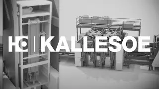 CLT Press with high frequency lamination from Kallesoe Machinery