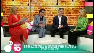 SunSense sunscreen - Studio 10 with Alan Oppenheim & Melanoma Institute of Australia
