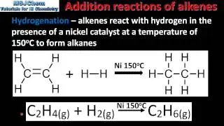10.2  Addition reactions of the alkenes (SL)