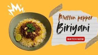 Mutton Pepper Layered Rice | New Biryani Style with Jeerakashala Rice | Easy & Flavorful