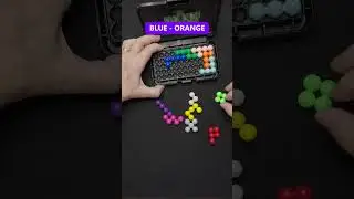 The Ultimate Showdown: Blue vs orange Kanoodle Shake Challenge #puzzlechallenge #puzzle