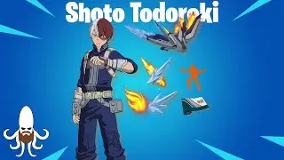 Shoto Todoroki - Skin Showcase & Gameplay - Fortnite