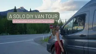 A complete van tour of MY SOLO DIY camper build in a FORD TRANSIT VAN