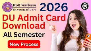 How to Download DU Admit Card 2025 | Delhi University Admit Card Download 2025 #delhiuniversity