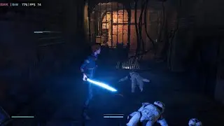 STAR WARS Jedi: Fallen Order - GamePlay 1 hours (mod performance) 60-100fps | Gamehub Lite (8 Elite)