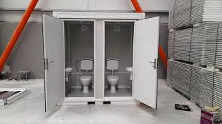 PrimeCity Double Portable Toilet Cabin