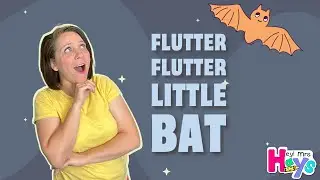 Spooky song for kids ⎸Flutter, Flutter Little Bat 🦇 ⎸ A Rhyme and Movement Song