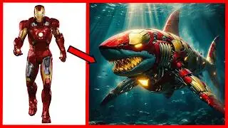 AVENGERS But SHARK 2  🦈🦸‍♂️ All heroes (Marvel & DC) in 2024 🔥Marvel DC Reforms