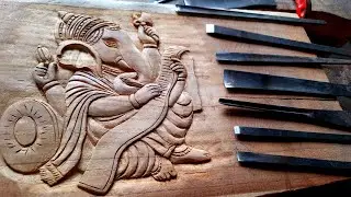 |Ganesh wood carving|God vinayaka wood work|UP wood art|wood design|