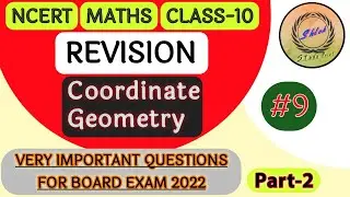 Very Important Questions for UP Board Exam | Revision | Coordinate Geometry | NCERT | Class 10 Maths