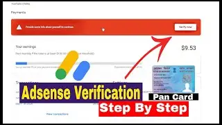 Adsense Verification Process 2024 | Adsense Identity Verification Kaise Kare